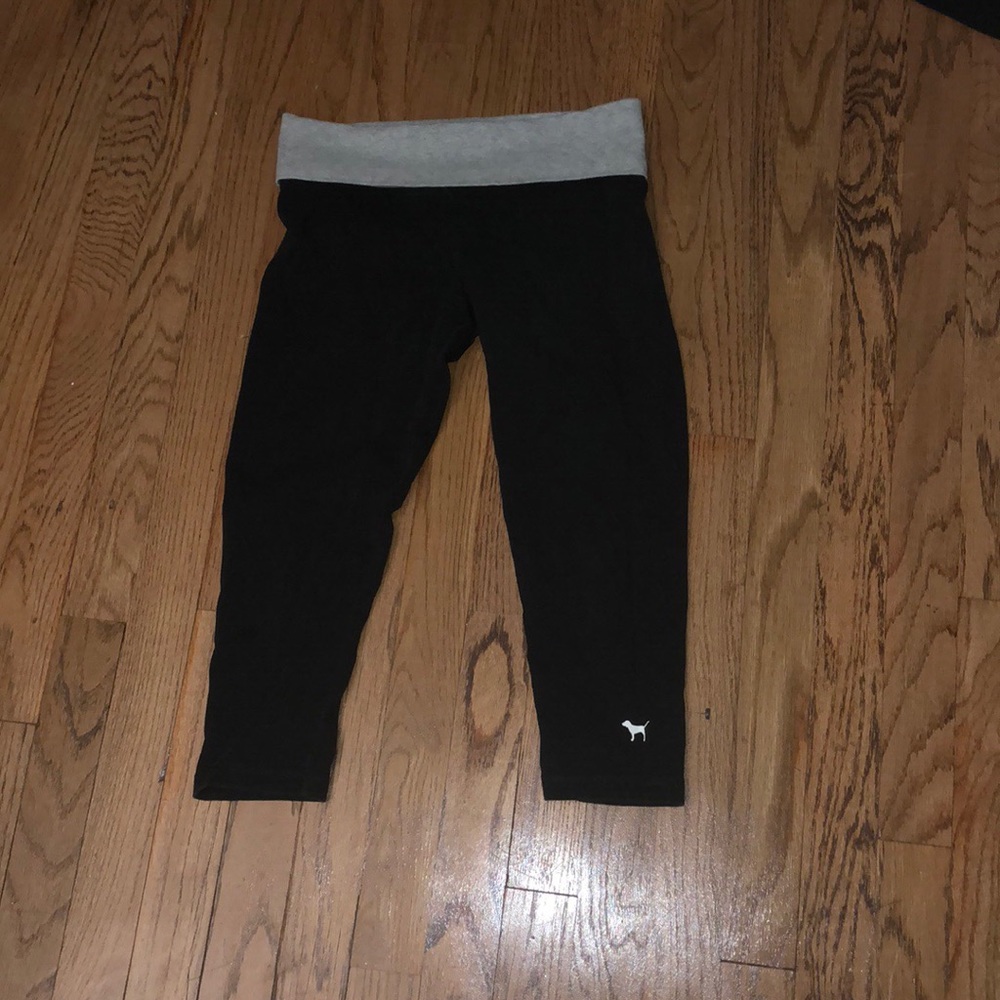 PINK cotton leggings and PINK crop leggings